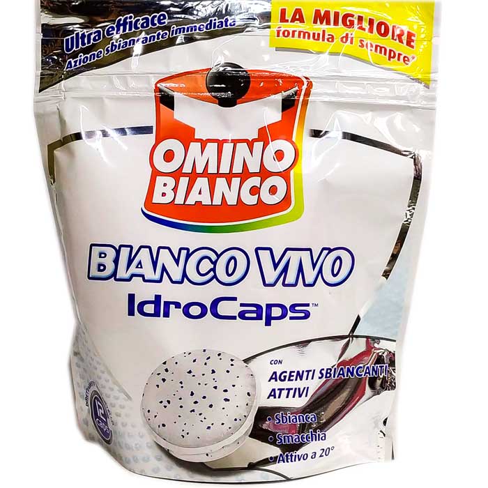 Omino Bianco Bianco Vivo IDROCAPS капсулы отбеливающие 12 шт Италия
