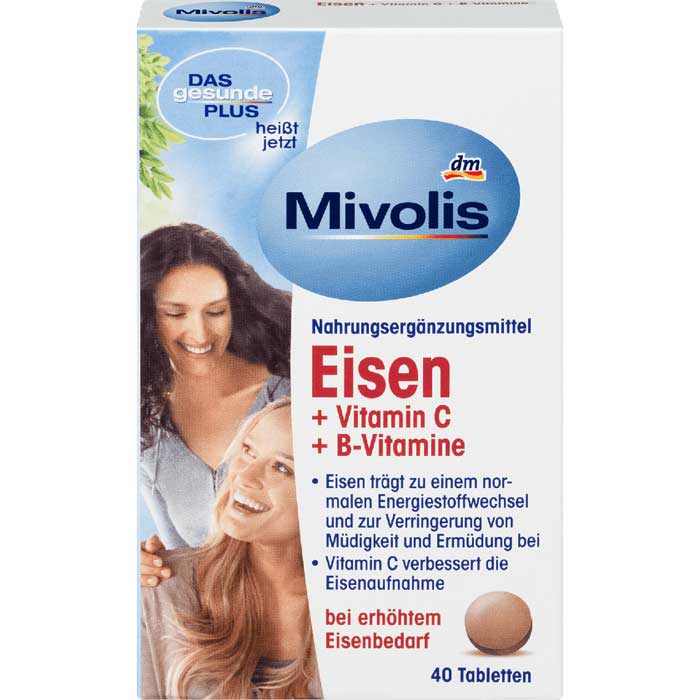 Биологически активная добавка Mivolis Eisen, Vitamin C, Vitamin B12, Vitami...