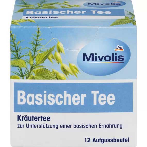 Чай травяной щелочной Mivolis Basischer Tee (12 х 1,8 г) Германия