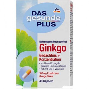 Биологически активная добавка Ginkgo Gedächtnis Konzentration Das gesunde Plus