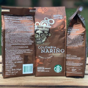  Кофе в зернах  Starbucks Colombia Narino средняя обжарка Арабика 100% 250г