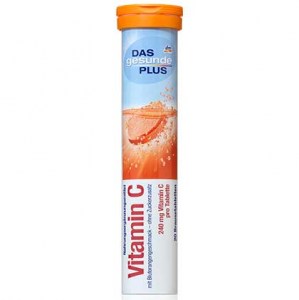 Шипучие таблетки - витамины Das Gesunde Plus Vitamin C