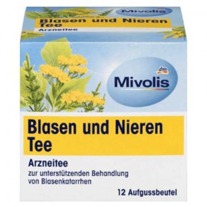 Чай для мочевого пузыря и почек Mivolis Arznei-Tee, Blasen und Nieren Tee 12 шт