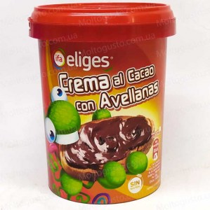 Паста шоколадная с орехами Eliges Crema al Cacao 500г Испания