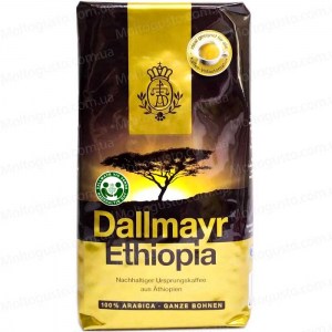 Кофе Dallmayr Ethiopia в зернах 500 г (4008167040507) Германия