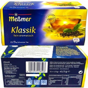 Чай черный Klassik Meßmer (Мессмер Messmer)  Kräuter-Tee, Klassik 25шт Германия