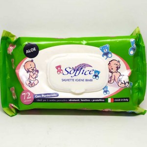  Салфетки детские гигиенические Soffice Aloe 72 шт Италия