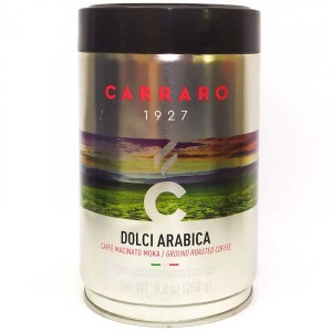 Кофе молотый Carraro Dolci Arabica 250г Италия 