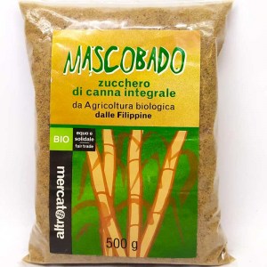 Органический тростниковый сахар Bio Mascobado 500г Италия 