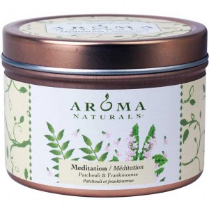 Aroma Naturals, Soy VegePure, Свеча пачули и ладан, Meditation, 79г США