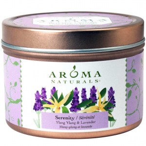 Aroma Naturals, Soy VegePure, Свеча Иланг-иланг и лаванда, Serenity, 79г США