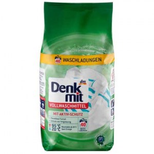 Порошок для белого Denkmit Vollwaschmittel mit Aktiv-Schutz 2.7 кг 40 стирок