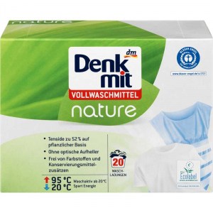 Denkmit Nature Порошок универсальный/для стирки белого  20 ст 1,35 кг