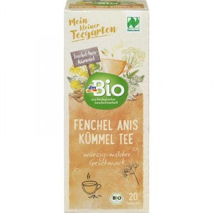 Чай травяной Фенхель Анис Тмин Kräuter-Tee, Fenchel-Anis-Kümmel dmBio 20 x 2г