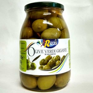 Оливки крупные с косточкой Olive Verdi Gigante 1л