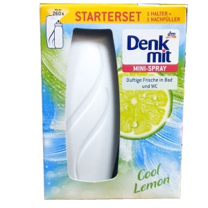 Освежитель воздуха Denkmit Mini-Spray + запаска Cool Lemon 24 мл Германия