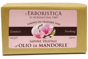    Мыло растительное с миндальным маслом L'Erboristica 125г Италия