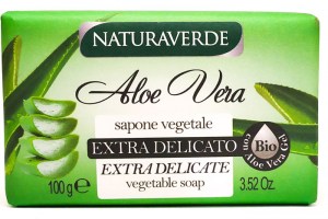   Мыло растительное с алоэ вера Naturaverde 100г Италия