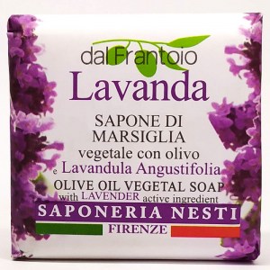  Мыло Nesti Dante dal Frantoio марсельское с лавандой и оливковым маслом 100г Италия
