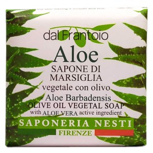   Мыло Nesti Dante марсельское с оливковым маслом и алоэ вера 100г Италия