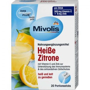 Горячий напиток лимон и витамин С Mivolis Heibgetränk Heibe Zitrone 20 шт 