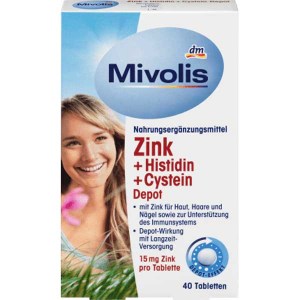 Mivolis Zink+Histidin+Cystein Depot 40 шт 
